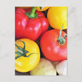 Cartão Postal Cartão-postal Veggie Fotografia