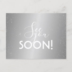 Cartão Postal Cartão-Postal - Vejo Você Em Breve Prata