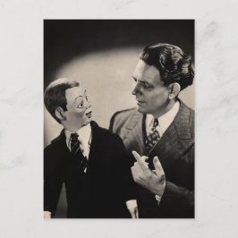 Cartão Postal Cartão-postal Ventriloquista Dummy