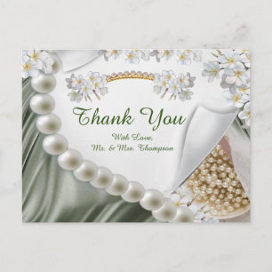 Cartão Postal Cartão-postal Verde,Azul,Ouro,Seda-marfim e Tanqu