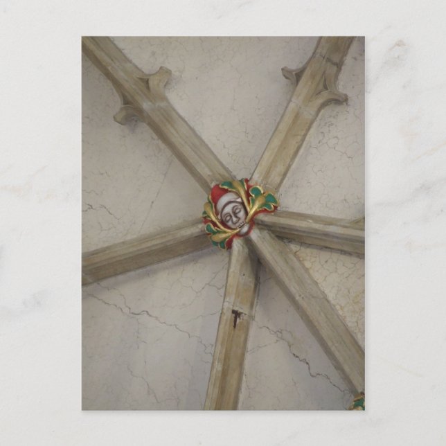 Cartão Postal Cartão-postal Verde - Catedral de Salisbury (Frente)