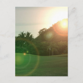 Cartão Postal Cartão-postal verde Golf