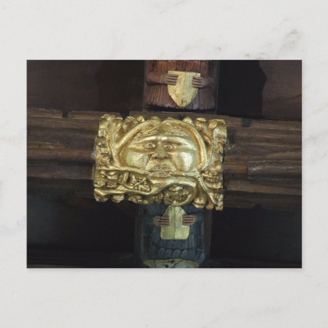 Cartão Postal Cartão-postal Verde - Lutterworth (Frente)