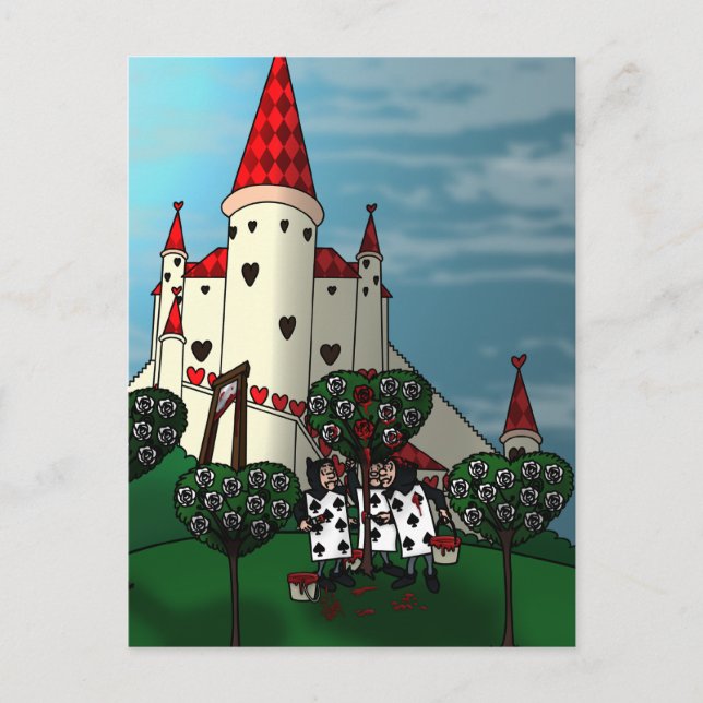 Cartão Postal Cartão-postal vermelho Rosa (Frente)