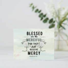 Cartão Postal Cartão-postal Verso de Bíblia do Matthew 5:7