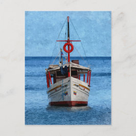 Cartão Postal Cartão-postal Vertical do Barco da Ilha Margarita