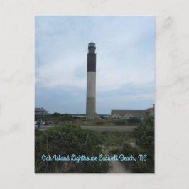 Cartão Postal Cartão-postal vertical do farol da Ilha de Oak