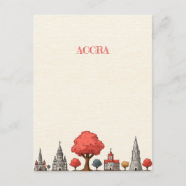 Cartão Postal Cartão-postal Viagem Accra Gana