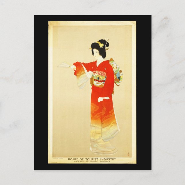 Cartão Postal Cartão-postal-Viagens vintage-Japão (Frente)