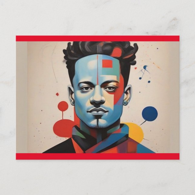 Cartão Postal Cartão-postal Vibrante Moderno (Frente)