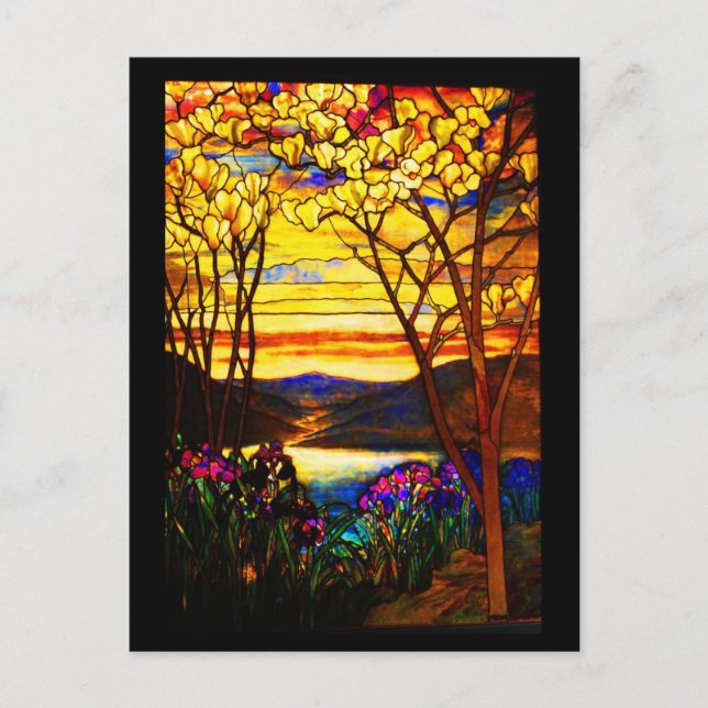 Cartão Postal Cartão-postal Vidro-Tiffany 9 (Frente)