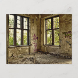 Cartão Postal Cartão-postal Villa Abandonado A Decair Ao Longo D