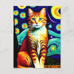 Cartão Postal Cartão-postal Vincent Cat Gogh