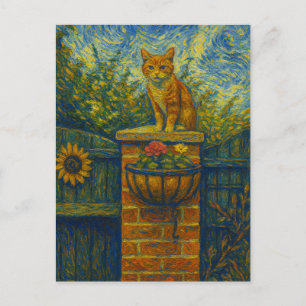 Cartão Postal Cartão-postal Vincent Cat Gogh