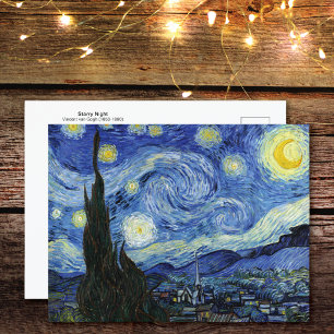Cartão Postal Cartão-postal Vincent van Gogh Starry Night