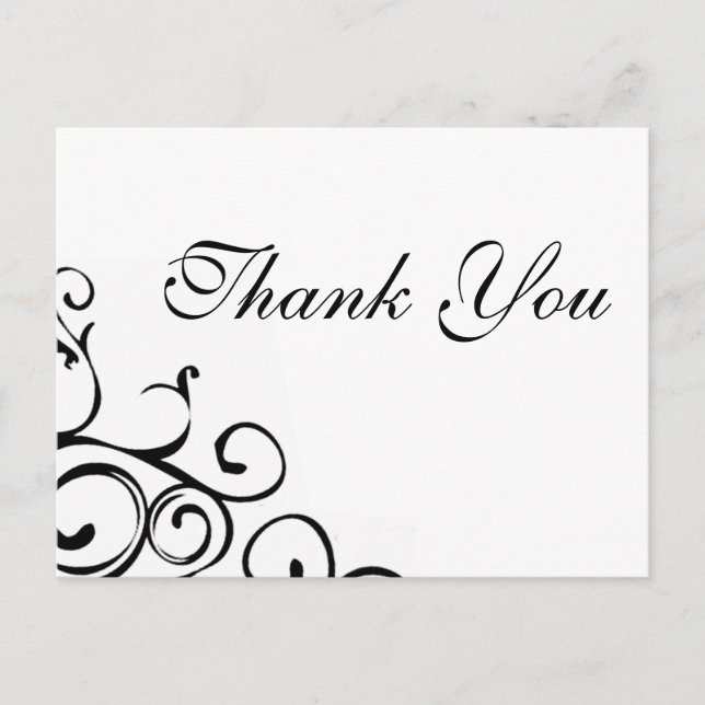 Cartão Postal Cartão-postal Vine Obrigado (Frente)