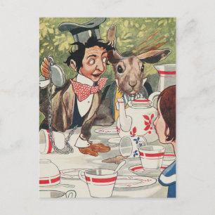 Cartão Postal Cartão-postal Vintage Alice no País das Maravilh