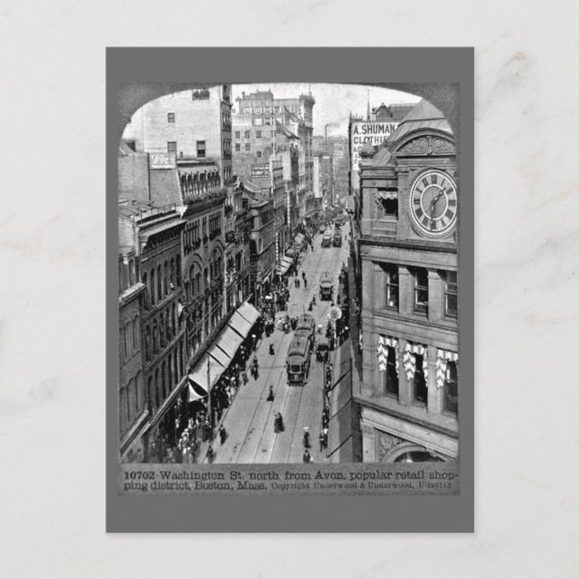 Cartão Postal Cartão-postal - Vintage Boston Fotografia 34 (Frente)