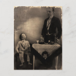 Cartão Postal Cartão-postal Vintage Creepy Ventriloquist