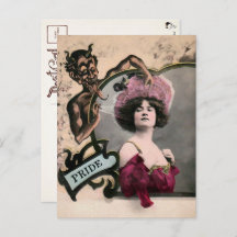 Cartão-postal Vintage Deadly Sin Pride 