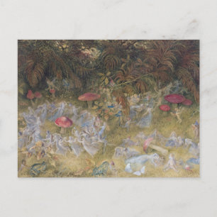 Cartão Postal Cartão-postal Vintage Fairy Rings and Toadstools