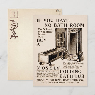 Cartão Postal Cartão-postal Vintage Folheto Bath