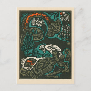 Cartão Postal Cartão-postal Vintage Illustration