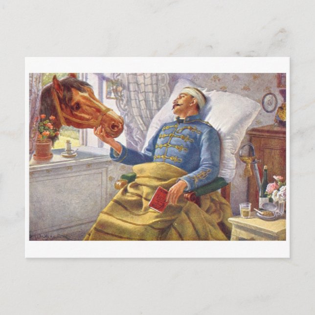 Cartão Postal Cartão-postal Vintage Illustration (Frente)