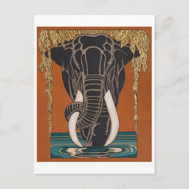 Cartão Postal Cartão-postal Vintage Illustration (Frente)