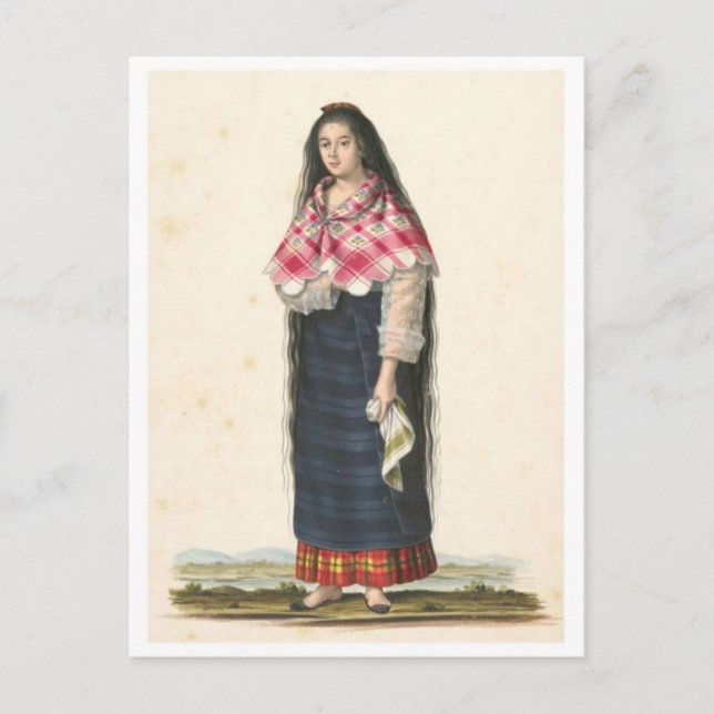 Cartão Postal Cartão-postal Vintage Illustration (Frente)