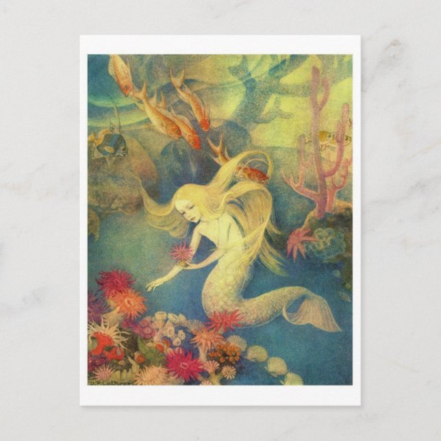 Cartão Postal Cartão-postal Vintage Illustration (Frente)