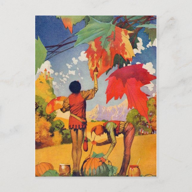 Cartão Postal Cartão-postal Vintage Illustration (Frente)