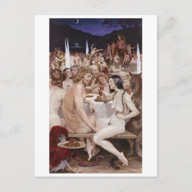 Cartão Postal Cartão-postal Vintage Illustration (Frente)