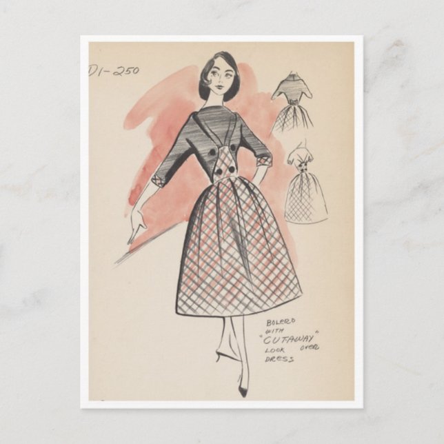 Cartão Postal Cartão-postal Vintage Illustration (Frente)