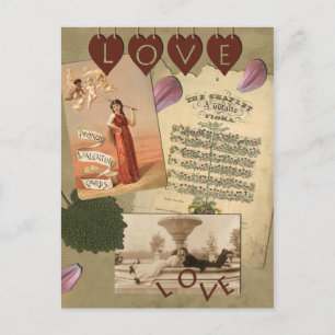 Cartão Postal Cartão-postal Vintage "Love"
