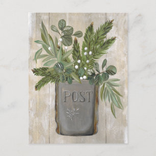 Cartão Postal Cartão-postal Vintage Mailbox Novo Endereço em Mov