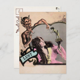 Cartão Postal Cartão-postal Vintage Mortal Sin Lust 