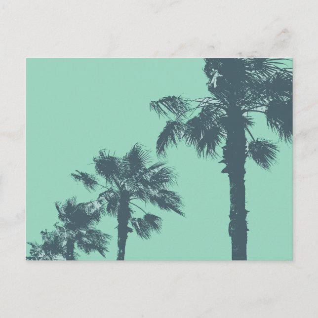 Cartão Postal Cartão-postal Vintage Palm Trees (Frente)