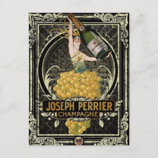 Cartão Postal Cartão-postal Vintage Perrier Champagne