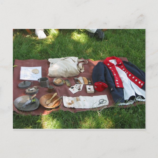 Cartão Postal Cartão-postal Vintage Soldier Supplies (Frente)