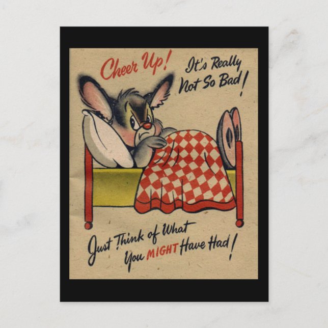 Cartão Postal Cartão-postal Vintage Wish (Frente)