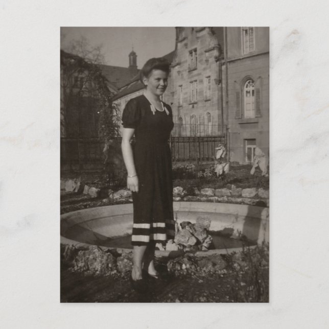 Cartão Postal Cartão-postal Vintage Woman (Frente)