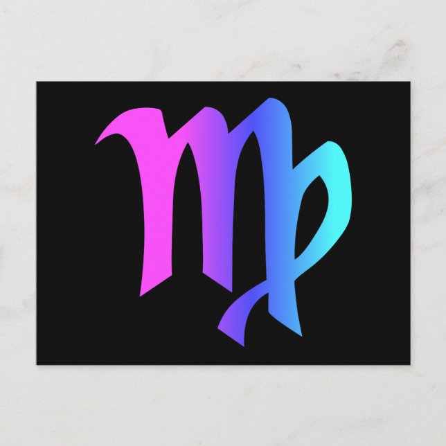 Cartão Postal Cartão-postal Virgo Zodiac (Frente)