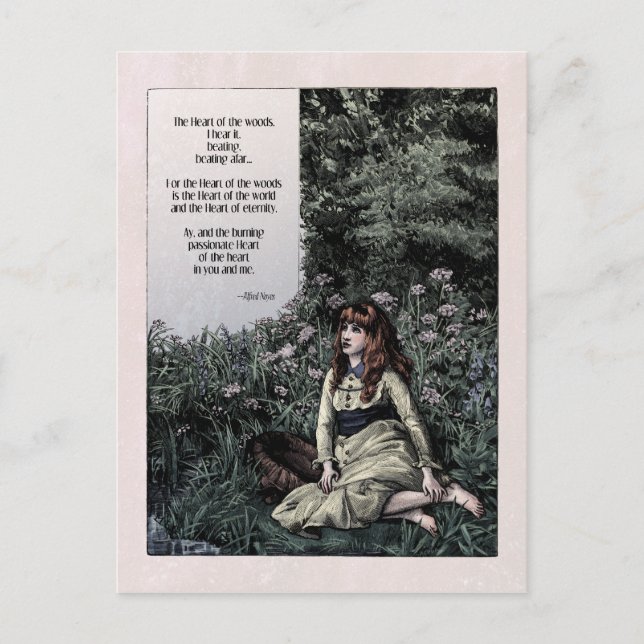 Cartão Postal Cartão-postal vitoriano dos Noyes "Heart of the Wo (Frente)