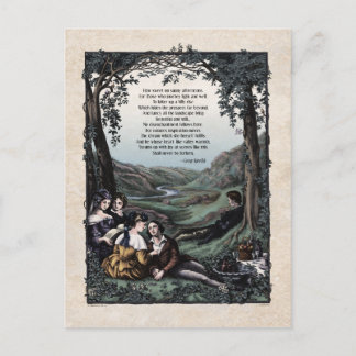 Cartão Postal Cartão-postal vitoriano Meredith "Pastorals"