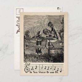 Cartão Postal Cartão-postal vitoriano para canções de gafanhoto