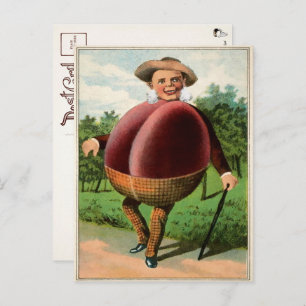 Cartão Postal Cartão-postal Vitoriano Plum Man 