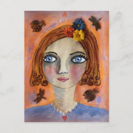 Cartão Postal Cartão-postal Whimsy Girl
