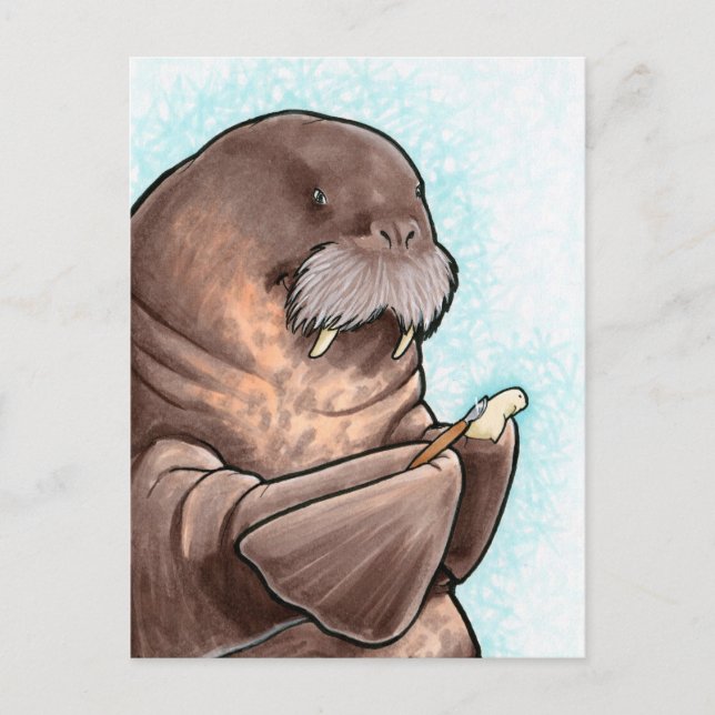 Cartão Postal Cartão-postal Whittling Walrus (Frente)