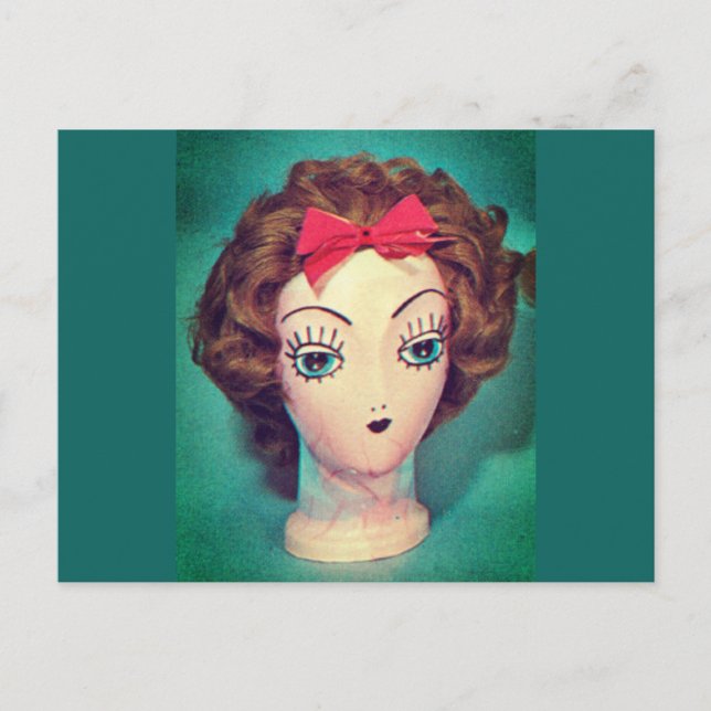 Cartão Postal Cartão-postal Wig Head (Frente)